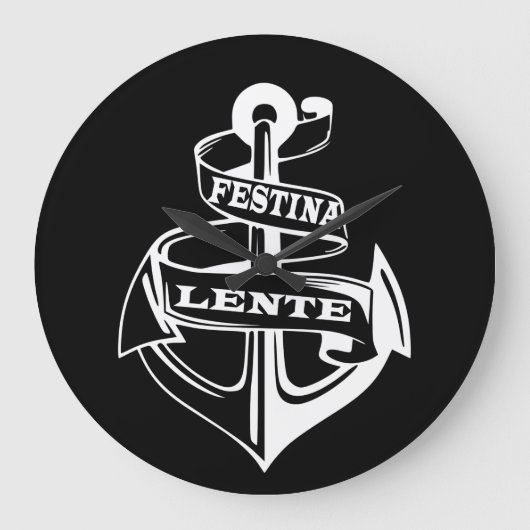 Festina lente grote klok (Voorkant)