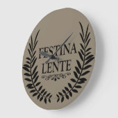 Festina lente grote klok (Hoek)