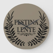 Festina lente grote klok (Voorkant)