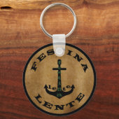 festina lente , latijns - zinsnede sleutelhanger (Voorkant)