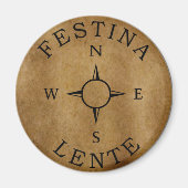 Festina lente magneet (Voorkant)