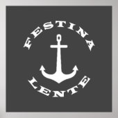 Festina lente poster (Voorkant)