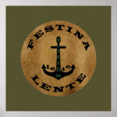 Festina lente poster (Voorkant)