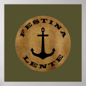 Festina lente poster (Voorkant)