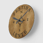 Festina lente ronde klok (Hoek)