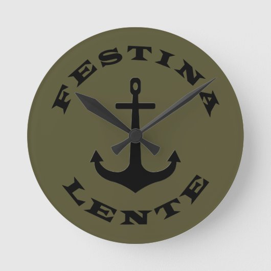 Festina lente ronde klok (Voorkant)