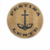 Festina lente sticker (Voorkant)