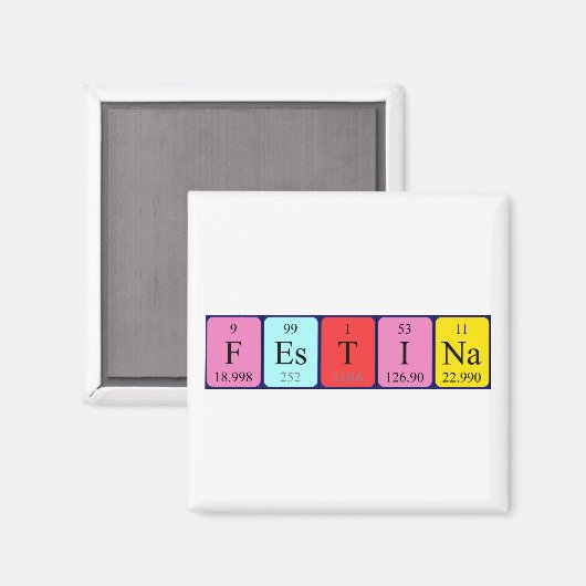 Festina periodiek table name magnet (Voorkant / Achterkant)