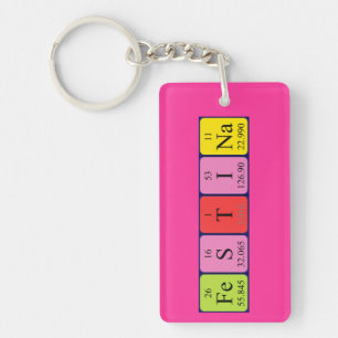 Festina periodieke lijst - naamsleutelwoord sleutelhanger