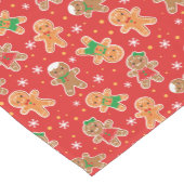 Festisch kerstgebarsten gevelbruin patroon korte tafelloper (Hoek)