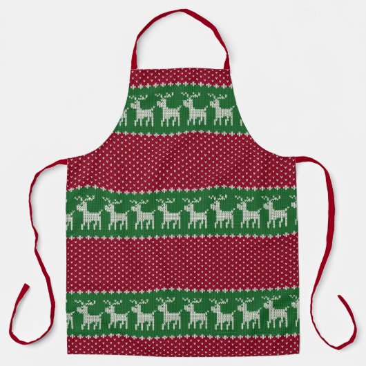 Festisch kerstlelijk gevelgevel geventileerd patro schort (Voorkant)