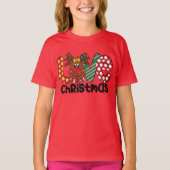 Festische kerstmeisjes rendieren t-shirt (Voorkant)