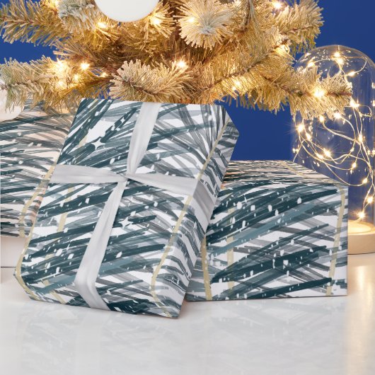 Festival aquarel bladeren cadeaupapier (Feestdagen)