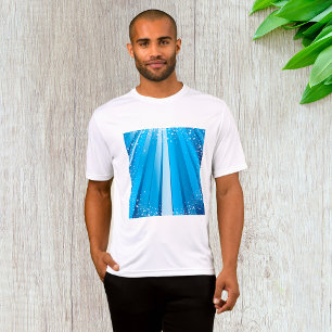 Festival Blue Light Rays Mannen Actief T-shirt