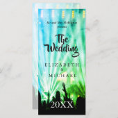 Festival Bright Lights Green Fun Wedding (Voorkant / Achterkant)