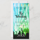 Festival Bright Lights Green Fun Wedding (Voorkant)