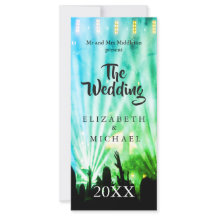 Festival Bright Lights Green Fun Wedding