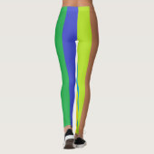 Festival Circus Dance Party Colorful Stripe Leggings (Achterkant)