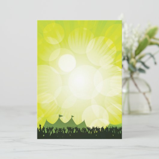 Festival Crowd-uitnodigingen Kaart (Staand voorkant)