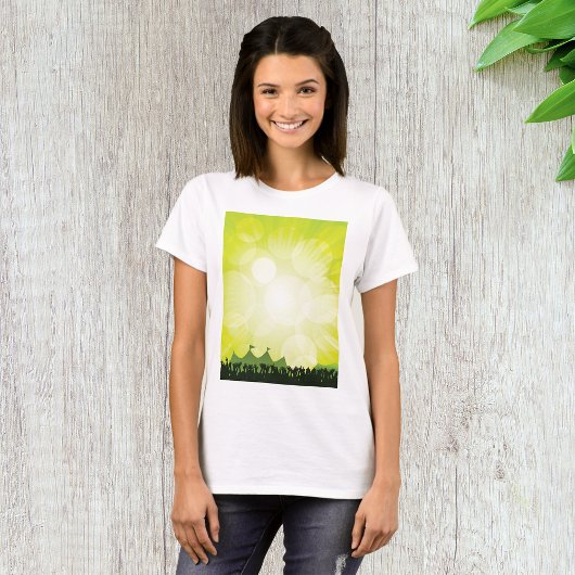 Festival Crowd Womens T-Shirt