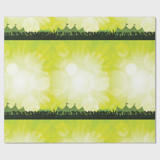 Festival Crowd Wrapping Paper Cadeaupapier (Vlak)