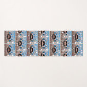 Festival Dreaming  Retro Blue-Brown Graphic Yogamat (Voorkant (horizontaal))