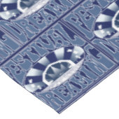 Festival Dreaming -Retro Navy-White navy Tafelkleed (Gekanteld)