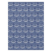 Festival Dreaming -Retro Navy-White navy Tafelkleed (Voorkant)