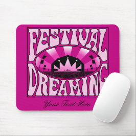 Festival Dreaming  Retro Pink-Black + roze Muismat
