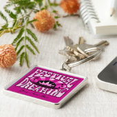Festival Dreaming  Retro Pink-Black + roze Sleutelhanger (Zijkant)