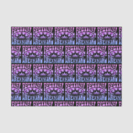 Festival Dreaming Retro Pink-Blue + zwart Tissuepapier