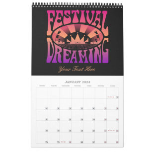 Festival Dreaming Retro Raspberry-Abriotto-Plum Kalender