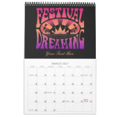 Festival Dreaming Retro Raspberry-Abriotto-Plum Kalender (Mar 2027)