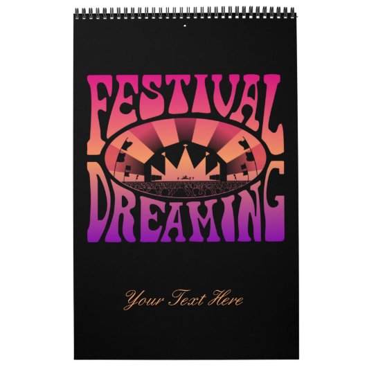 Festival Dreaming Retro Raspberry-Abriotto-Plum Kalender (Hoes)