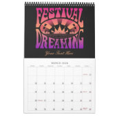 Festival Dreaming Retro Raspberry-Abriotto-Plum Kalender (Mar 2026)