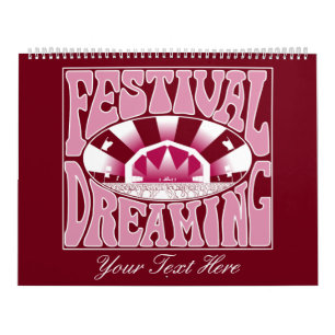 Festival Dreaming Retro White-Pink-Cranberry Kalender