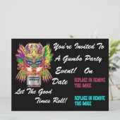 Festival Gumbo Queen Uitzicht Hints alstublieft Kaart (Staand voorkant)