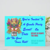 Festival Gumbo Queen Uitzicht Hints alstublieft Kaart (Staand voorkant)