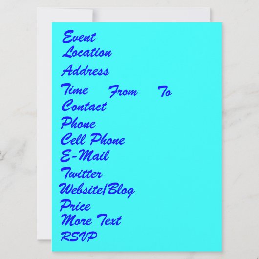 Festival Gumbo Queen Uitzicht Hints alstublieft Kaart (Achterkant)