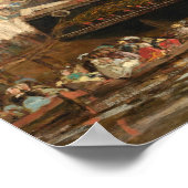 Festival Harbour van Eugène Boudin Fine Art Poster (Hoek)