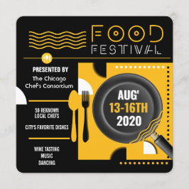 festival hedendaagse flyer kaart