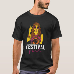 Festival Hippie Vredesbord Pacifist Hippies T-shirt
