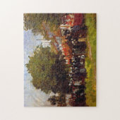 Festival in Argenteuil 1872 Monet Fine Art Legpuzzel (Verticaal)