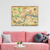 Festival in Groot-Brittannië: Gids voor Londense k Canvas Afdruk (Insitu (Woonkamer))