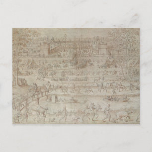 Festival in het Chateau d'Anet Briefkaart