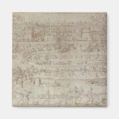 Festival in het Chateau d'Anet Magneet (Voorkant)