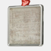 Festival in het Chateau d'Anet Metalen Ornament (Links)