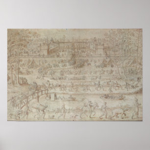 Festival in het Chateau d'Anet Poster