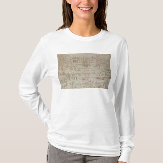 Festival in het Chateau d'Anet T-shirt (Voorkant)