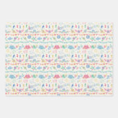 Festival Kamperen Op Gingham Inpakpapier Vel (Voorkant 3)